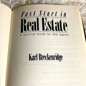 FAST START IN REAL ESTATE BRECKENRIDGE - Hardback GOOD CONDITION